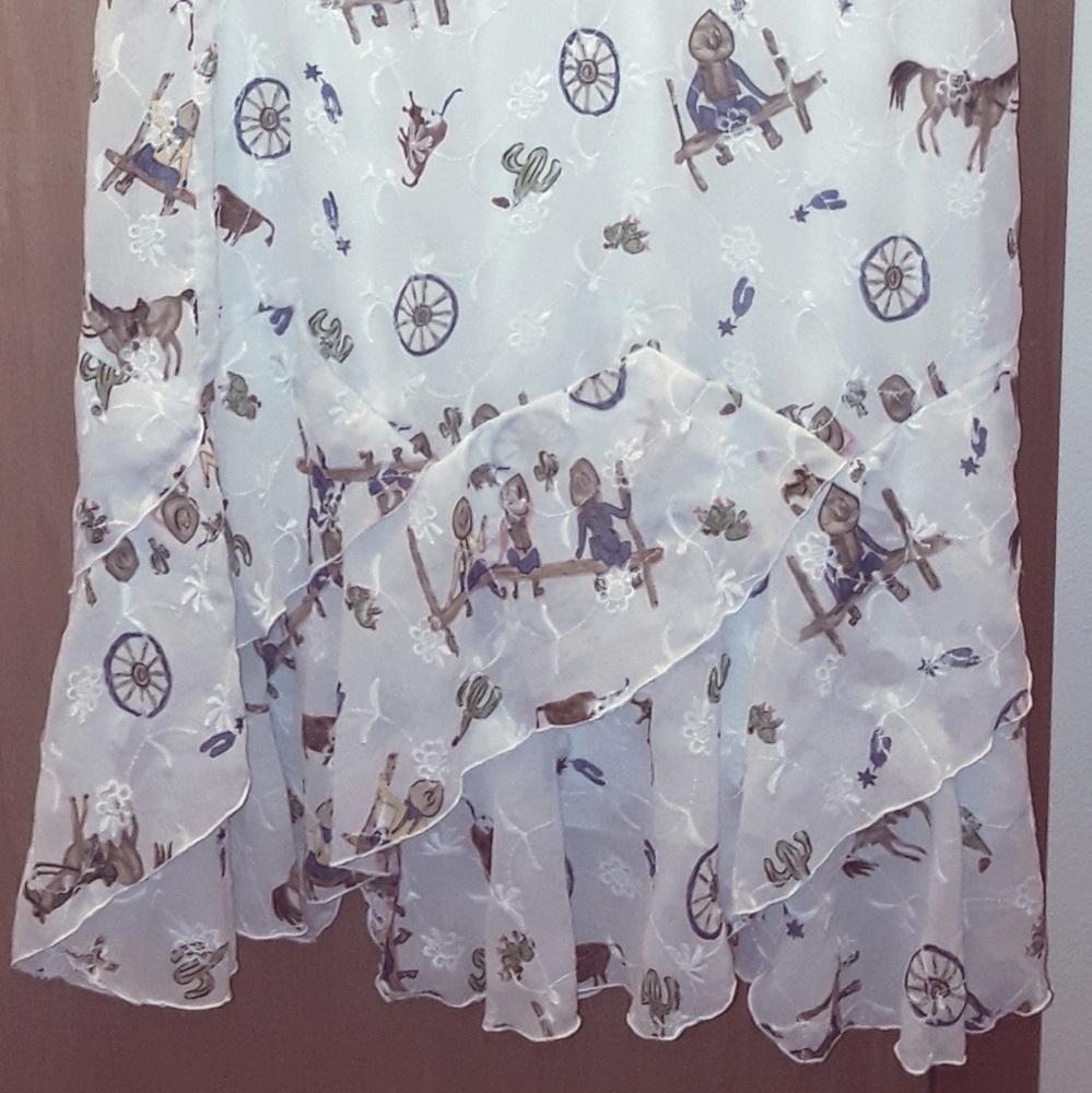 Ranch dressing skirt. Maxi  super cute, comfortable - Picture 2 of 5